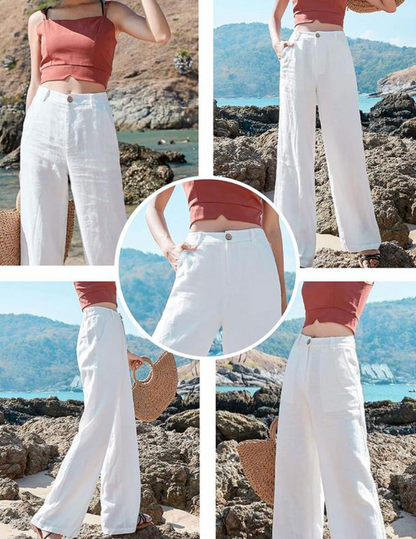 Flow Button Up Wide Leg pants