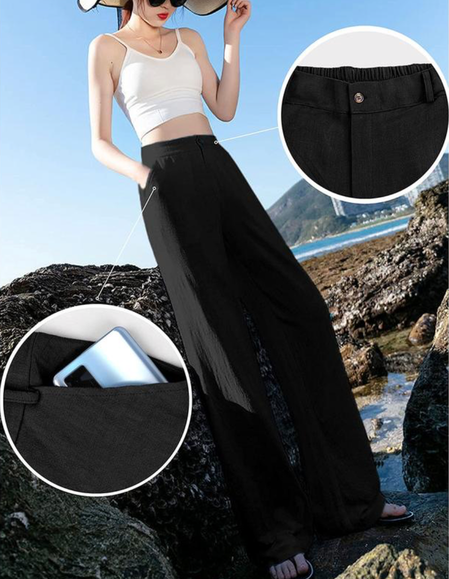 Flow Button Up Wide Leg pants